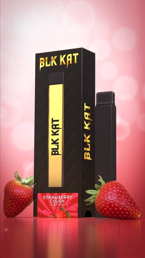 Blk Kat 1g Disposable - Strawberry Cough
