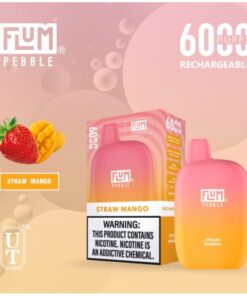 Flum Pebble 6000 Puffs - Straw Mango